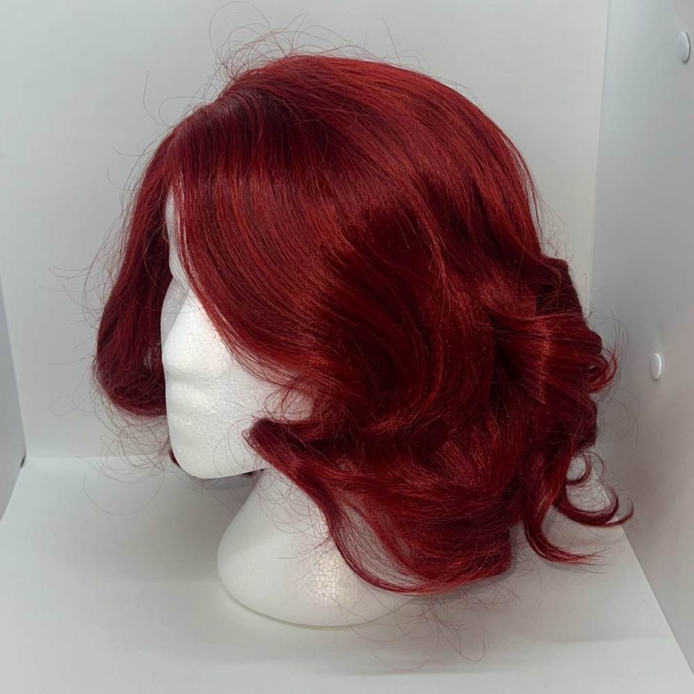 Elegant Red Curly Hair Wig - Picture 6 of 7